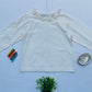Swiss Dot Off-White Lace Blouse