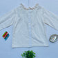 Swiss Dot Off-White Lace Blouse